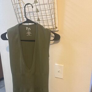 Olive Green Women's Top